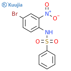 Benzenesulfonamide, N-(4-bromo-2-nitrophenyl)- structure