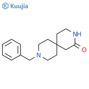 9-(phenylmethyl)-3,9-diazaspiro[5.5]undecan-2-one structure