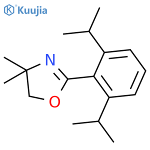 Oxazole, 2-[2,6-bis(1-methylethyl)phenyl]-4,5-dihydro-4,4-dimethyl- structure