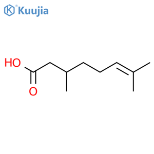 3,7-dimethyloct-6-enoic acid structure