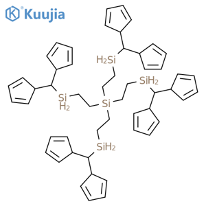 Silane, tetrakis[2-(di-2,4-cyclopentadien-1-ylmethylsilyl)ethyl]- structure