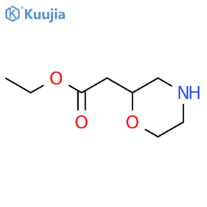 ethyl 2-morpholin-2-ylacetate structure