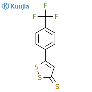 3H-1,2-Dithiole-3-thione, 5-[4-(trifluoromethyl)phenyl]- structure