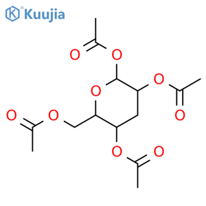 3-Deoxy-1,2,4,6-tetra-O-acetyl-D-glucopyranose structure