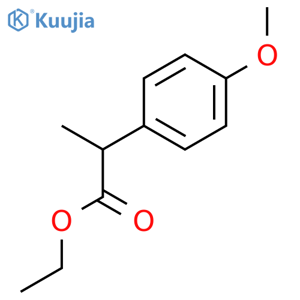 ethyl 2-(4-methoxyphenyl)propanoate structure