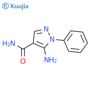 5-amino-1-phenyl-1H-pyrazole-4-carboxamide structure