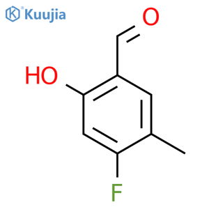 4-Fluoro-2-hydroxy-5-methylbenzaldehyde structure