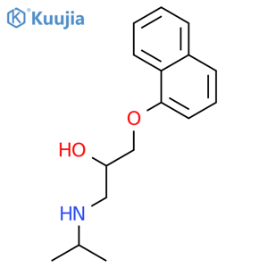 2-Propanol,1-[(1-methylethyl)amino]-3-(1-naphthalenyloxy)-, (2R)- structure