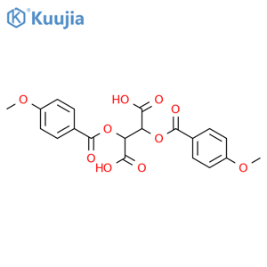 (2R,3R)-2,3-bis(4-methoxybenzoyloxy)butanedioic acid structure