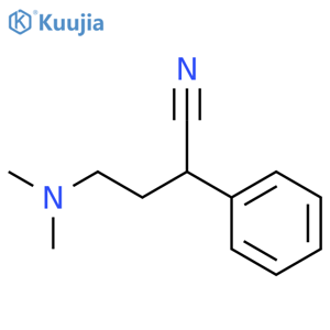 Benzeneacetonitrile, a-[2-(dimethylamino)ethyl]- structure