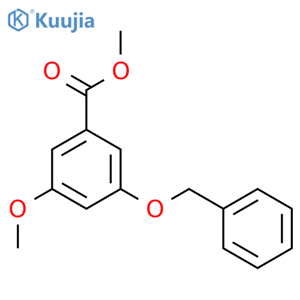 Benzoic acid, 3-methoxy-5-(phenylmethoxy)-, methyl ester structure