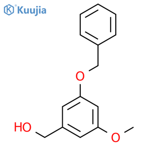 Benzenemethanol, 3-methoxy-5-(phenylmethoxy)- structure