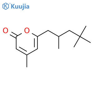 4-Methyl-6-(2,4,4-trimethylpentyl)-2H-pyran-2-one structure