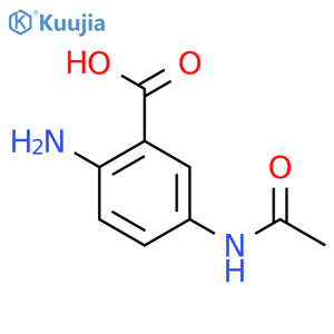 5-Acetamido-2-aminobenzoic acid structure