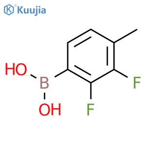 (2,3-Difluoro-4-methylphenyl)boronic acid structure