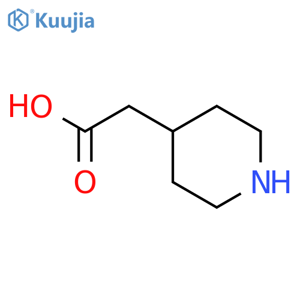 2-(4-piperidyl)acetic acid structure