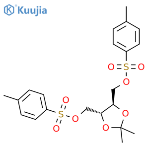 (+)-1,4-Di-O-tosyl-2,3-O-isopropylidene-D-threitol structure