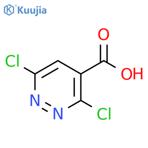 3,6-Dichloropyridazine-4-carboxylic acid structure