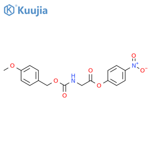 Glycine, N-[[(4-methoxyphenyl)methoxy]carbonyl]-, 4-nitrophenyl ester structure