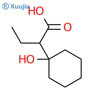 2-(1-hydroxycyclohexyl)butanoic acid structure