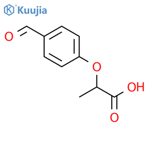 2-(4-Formylphenoxy)propanoic acid structure