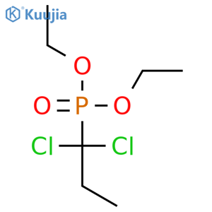 Phosphonic acid, (1,1-dichloropropyl)-, diethyl ester structure