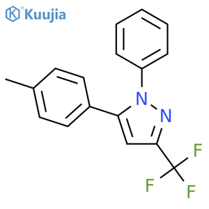 1H-Pyrazole, 5-(4-methylphenyl)-1-phenyl-3-(trifluoromethyl)- structure