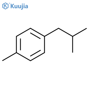 1-methyl-4-(2-methylpropyl)benzene structure