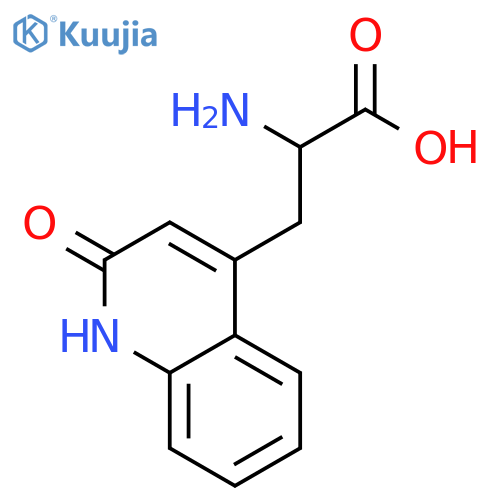 α-Amino-β-4-(1,2-dihydro-2-oxoquinoline)propionic Acid structure