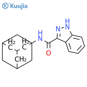 N-Tricyclo3.3.1.13,7dec-1-yl-1H-Indazole-3-carboxamide structure