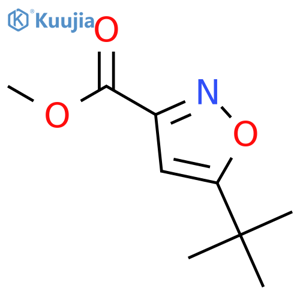 Methyl 5-(tert-Butyl)isoxazole-3-carboxylate structure