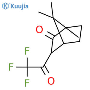 (+)-3-(Trifluoroacetyl)camphor structure