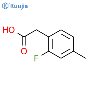 2-(2-fluoro-4-methylphenyl)acetic acid structure