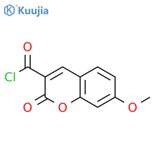 2H-1-Benzopyran-3-carbonylchloride, 7-methoxy-2-oxo- structure