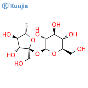 6-Deoxy-α-L-fructofuranosyl β-D-glucopyranoside structure