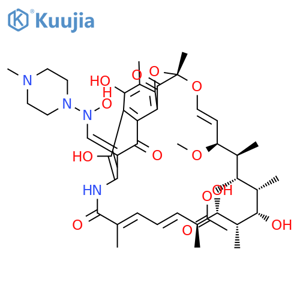 Rifamycin,3-[[(4-methyl-1-piperazinyl)oxidoimino]methyl]- structure