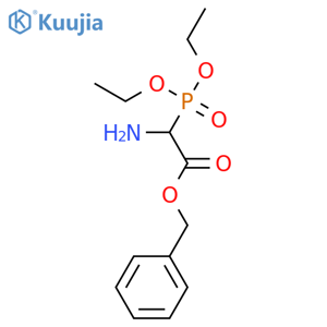 Acetic acid, amino(diethoxyphosphinyl)-, phenylmethyl ester structure