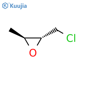 Oxirane, 2-(chloromethyl)-3-methyl-, trans- structure