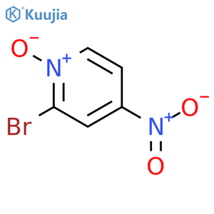 2-bromo-4-nitro-1-oxido-pyridin-1-ium structure