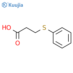 3-(phenylsulfanyl)propanoic acid structure