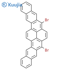 Benzo[xyz]heptaphene, 6,9-dibromo- structure