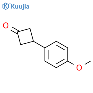 3-(4-methoxyphenyl)cyclobutan-1-one structure