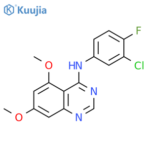 4-Quinazolinamine, N-(3-chloro-4-fluorophenyl)-5,7-dimethoxy- structure