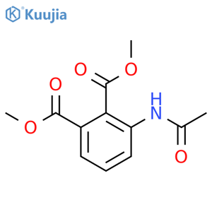 methyl-3-n-acetylamino phthalate structure