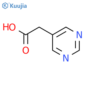 2-(pyrimidin-5-yl)acetic acid structure