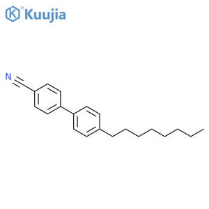 4-Cyano-4’-octylbiphenyl structure