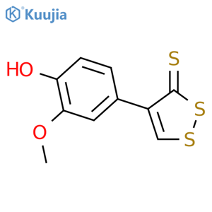 3H-1,2-Dithiole-3-thione, 4-(4-hydroxy-3-methoxyphenyl)- structure