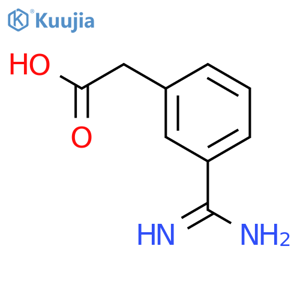 (3-CARBAMIMIDOYL-PHENYL)-ACETIC ACID structure