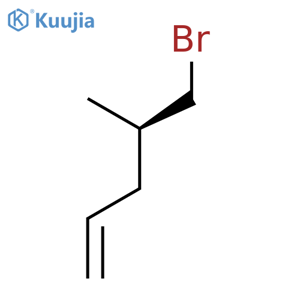 1-Pentene, 5-bromo-4-methyl-, (4R)- structure