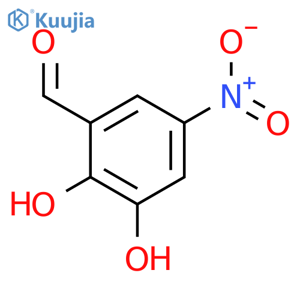 2,3-Dihydroxy-5-nitrobenzaldehyde structure